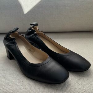Everlane Black Leather Heels